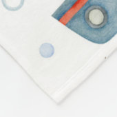 Cute Nautical Waterverf Boats Boy Personalized Fleece Deken (Hoek)