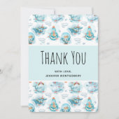 Cute Nautical Waterverf Pattern Hartelijk dank Bedankkaart (Voorkant)