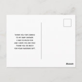 Cute Nautical Waterverf Pattern Hartelijk dank Briefkaart (Achterkant)