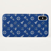 Cute Nautical Waves Pattern Case-Mate iPhone Case (Achterkant (horizontaal))