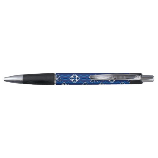 Cute Nautical Waves Pattern Pen (Achterkant)