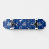 Cute Nautical Waves Pattern Persoonlijk Skateboard (Horizontaal)