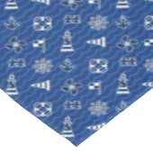 Cute Nautical Waves Pattern Tafelkleed (Gekanteld)