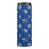 Cute Nautical Waves Pattern Thermosbeker (Achterkant)