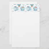 Cute Nautical Whales Waterverf Pattern (Voorkant / Achterkant)