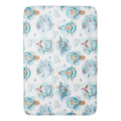 Cute Nautical Whales Waterverf Pattern Badmat (Voorkant Verticaal)
