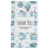 Cute Nautical Whales Waterverf Pattern Business Klein Cadeauzakje (Voorkant)