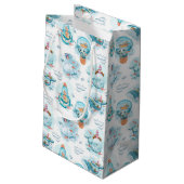 Cute Nautical Whales Waterverf Pattern Business Klein Cadeauzakje (Achterkant Gekanteld)