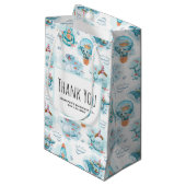 Cute Nautical Whales Waterverf Pattern Business Klein Cadeauzakje (Voorkant Gekanteld)