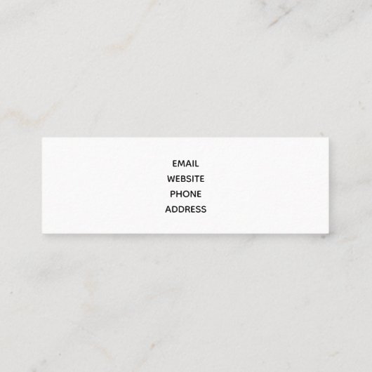 Cute Nautical Whales Waterverf Pattern Mini Visitekaartje (Achterkant)