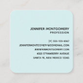 Cute Nautical Whales Waterverf Pattern Vierkante Visitekaartje (Achterkant)