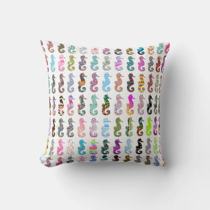 Cute nautical zee horse colorful girmotives th kussen