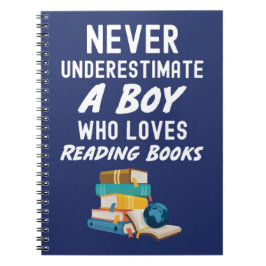 Cute Navy Blauwe Boeken Lees Cadeaus Voor Baby Jon Notitieboek