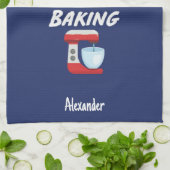 Cute Navy Blue Baking Gift For Kids Little Boy Theedoek (Gevouwen)