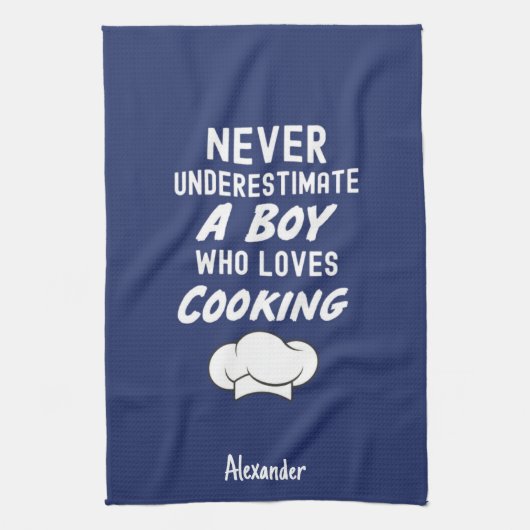 Cute Navy Blue Cooking Gifts For Little Boys Kids Theedoek (Verticaal)