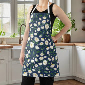 Cute Navy Blue en White Floral Daisy Schort