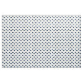 Cute Navy Blue en White Nautical Whales Pattern Stof (Yard (91,4 cm))