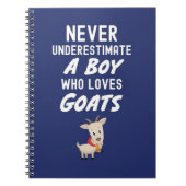 Cute Navy Blue Goat Gifts For Baby Boys Farmer  Notitieboek (Voorkant)