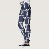 Cute Navy Blue Nurse Medical Symbool Leggings (Links)