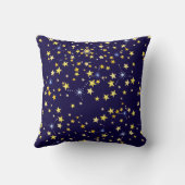 Cute Navy Blue Star Print naadloos patroon  Kussen (Achterkant)