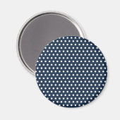 Cute Navy Blue White Tiny Little Polka Dots Gifts Magneet (Voorkant / Achterkant)