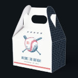 Cute Navy Red Baseball Bat Star Kids Birthday Bedankdoosjes<br><div class="desc">Een Cute Boys Navy Red Baseball Bat Star Kind Collectie... het is een Elegant Simple Minimal Sketchy Illustratie van honkbalknuppels en sterren met een aangepast jaar en perfect voor je kleine sportfeesten. Het is zeer gemakkelijk om, met uw persoonlijke details aan te passen. Als u een ander bijpassend product of...</div>