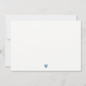 Cute Navy Rust Plane Cloud Sky Stars Verjaardag Notitiekaartje (Achterkant)