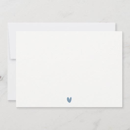 Cute Navy Rust Plane Cloud Sky Stars Verjaardag Notitiekaartje (Achterkant)