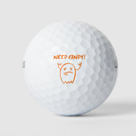 Cute need Snoep Halloween Ghost Dark Monotone Golfballen