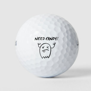 Cute need Snoep Halloween Ghost Monotone Golfballen