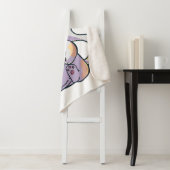 Cute Neko Cat met Ramen Noodles Bowl Anime Japan Sherpa Deken (In situ)