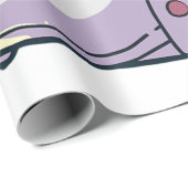 Cute Neko Cat With Ramen Noodles Bowl Anime Japan  Cadeaupapier (Rol Hoek)