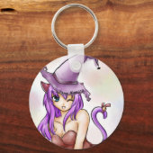 Cute neko girl sleutelhanger (Voorkant)