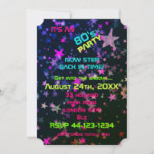 Cute Neon 80's Theme Party nodigt uit Kaart (Voorkant)