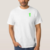 Cute Neon Alien Mannen T-Shirt (Voorkant)