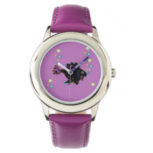 Cute Neon Fish Watch Horloge