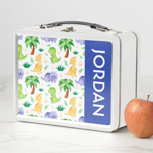 Cute Neon Waterverf Dinosaur Pattern (In situ)