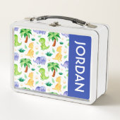 Cute Neon Waterverf Dinosaur Pattern (Voorkant)