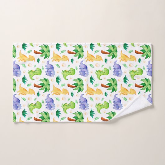 Cute Neon Waterverf Dinosaur Pattern Bad Handdoek (Handdoek)