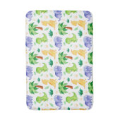 Cute Neon Waterverf Dinosaur Pattern Badmat (Voorkant Verticaal)