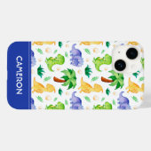 Cute Neon Waterverf Dinosaur Pattern Case-Mate iPhone Case (Achterkant (horizontaal))