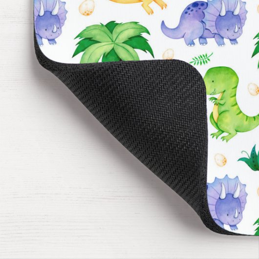 Cute Neon Waterverf Dinosaur Pattern Muismat (Hoek)