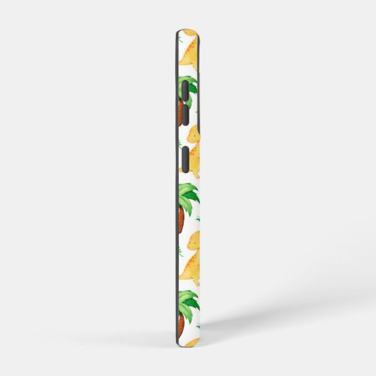 Cute Neon Waterverf Dinosaur Pattern Samsung Galaxy Hoesje (Rechterkant)