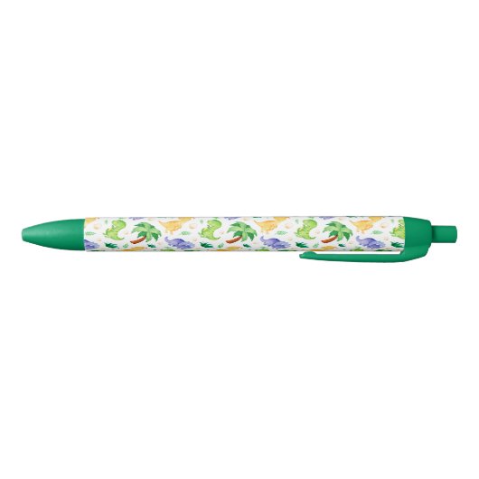 Cute Neon Waterverf Dinosaur Pattern Zwarte Inkt Pen (Bodem)