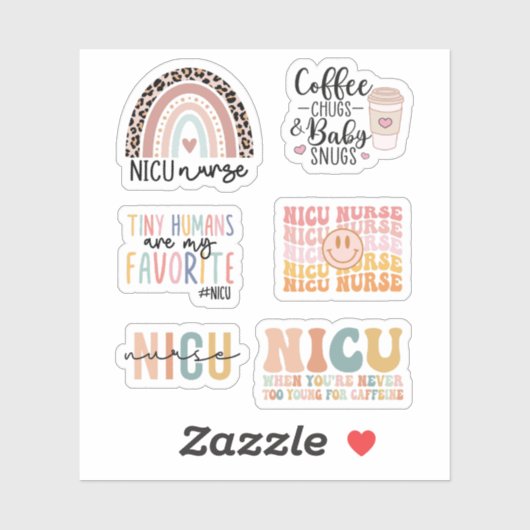 Cute Neonatale Intensive Care Unit NICU Verpleegpa Sticker (Vel)