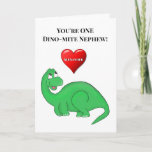 Cute Nephew Son Boy 1st Birthday Dinosaur Card Kaart<br><div class="desc">Pas dit wenskaart van de eerste verjaardag aan voor je neef,  zoon of geliefde kleine jongen!  Ideaal voor Aunts and Uncles,  Moms en Pap,  of voor iedereen die op zoek is naar de perfecte manier om hun speciale jongen een heel gelukkige 1e verjaardag te wensen!</div>