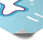 Cute Nerd Narwhal Poster (Hoek)