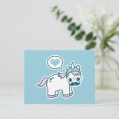 Cute Nerd Unicorn Briefkaart (Staand voorkant)