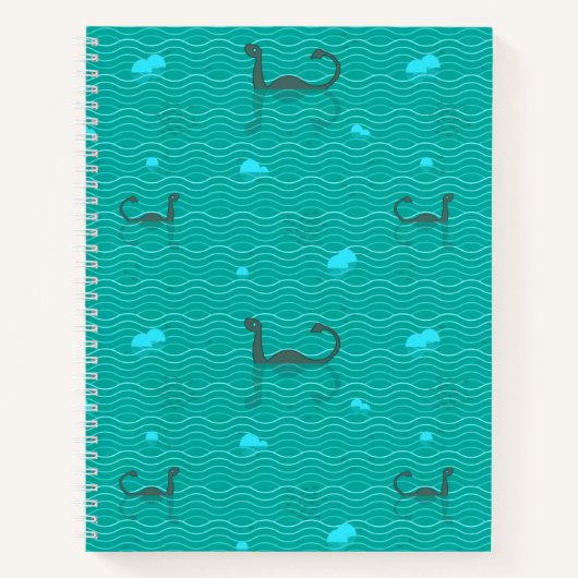 Cute Nessies Icebergs en Fish Recipbook Notitieboek (Voorkant)