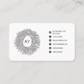 Cute Nest & Egg - Boerderij Verse eieren Visitekaartje (Achterkant)